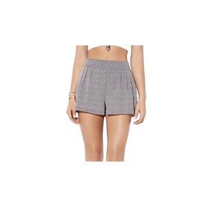 American Eagle Outfitters Chevron High Rise Shorts. White with black and gray ch